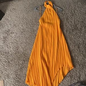 Zara Pleated halter dress